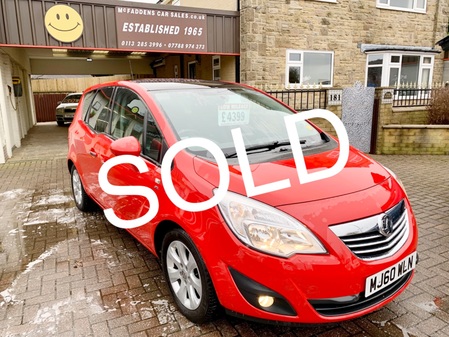 VAUXHALL MERIVA 1.4 SE TURBO *ONE OWNER FROM NEW ONLY 52,000 MILES FULL HISTORY *SAT-NAV* PANORAMIC ROOF