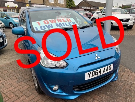 MITSUBISHI MIRAGE ONLY 6,600 MILES FROM NEW BY ONE RETIRED LADY OWNER**ZERO ROAD TAX**