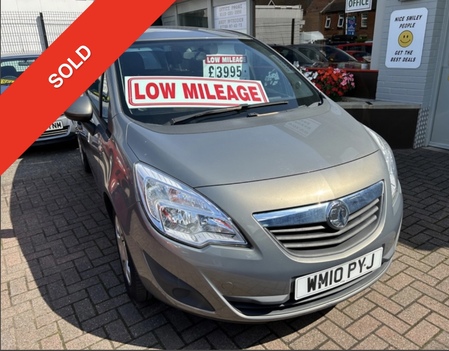 VAUXHALL MERIVA 1.4 TURBO **FULL SERVICE HISTORY**HIGHER UP FOR OLD ACHING KNEES**