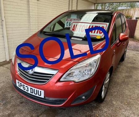 VAUXHALL MERIVA 1.4 TURBO AUTOMATIC **HIGHER UP FOR YOUR OLD KNEES**PANORAMIC GLASS ROOF**ONLY 40,900 MILES**AUTO**